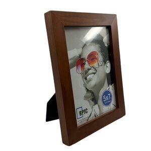 5x7 Solid Wood Picture Frame High Def Glass Table Top‎ Display & Wall Mount